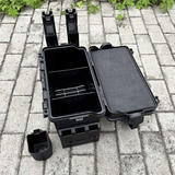 Darrahopens Outdoor Recreation > Fishing > Fishing Tackle Double-layer multi-function outdoor storage fishing box, can be used as a stool, convenient storage of various fishing lines, bait, live fish.