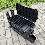 Darrahopens Outdoor Recreation > Fishing > Fishing Tackle Double-layer multi-function outdoor storage fishing box, can be used as a stool, convenient storage of various fishing lines, bait, live fish.