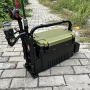 Darrahopens Outdoor Recreation > Fishing > Fishing Tackle Double-layer multi-function outdoor storage fishing box, can be used as a stool, convenient storage of various fishing lines, bait, live fish.