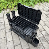 Darrahopens Outdoor Recreation > Fishing > Fishing Tackle Double-layer multi-function outdoor storage fishing box, can be used as a stool, convenient storage of various fishing lines, bait, live fish.