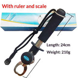 Darrahopens Outdoor Recreation > Fishing > Fishing Tackle Fish Lip Gripper with Weight Scale and Measuring Tape Fish Scales Grip Grabber Professional Fish Holder Stainless Steel Fish Lip Grabber Fish Lip Grip Tool