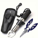 Darrahopens Outdoor Recreation > Fishing > Fishing Tackle Fishing Tool Kit, Fish Gripper Stainless Steel Fish Plier with Carry Bag for Fresh and Saltwater Fishing