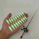 Darrahopens Outdoor Recreation > Fishing > Fishing Tackle Glow-in-the-Dark Shrimp Lure 20-Piece Box Set | Night Fishing Essential, Soft Plastic Lure with Hooks, Suitable for Freshwater and Saltwater, Ideal for Bass/Trout/Crappie/Walleye/Redfish