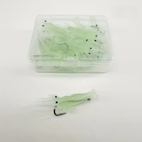 Darrahopens Outdoor Recreation > Fishing > Fishing Tackle Glow-in-the-Dark Shrimp Lure 20-Piece Box Set | Night Fishing Essential, Soft Plastic Lure with Hooks, Suitable for Freshwater and Saltwater, Ideal for Bass/Trout/Crappie/Walleye/Redfish