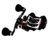 Darrahopens Outdoor Recreation > Fishing > Fishing Tackle High Speed 18+1BB Baitcasting Reel, Dual Brake System, Max Drag 20lb - Ergonomic Handle, Stainless Steel Durable Spool - Ideal for Carp and Bass Fishing, Suitable for Saltwater and Freshwater, Angler's Choice | Smooth Black Finish(DW121R right hand)