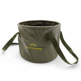 Darrahopens Outdoor Recreation > Fishing > Fishing Tackle Multi-Use Collapsible Bucket – Foldable Camping Container with Dual Handles, 10L/20L Capacity, Supports 22 lbs or 44 lbs, Waterproof PVC Mesh for Fishing, Washing, Picnics & Outdoor Use (Forest Green,Large)