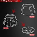 Darrahopens Outdoor Recreation > Fishing > Fishing Tackle Multi-Use Collapsible Bucket – Foldable Camping Container with Dual Handles, 10L/20L Capacity, Supports 22 lbs or 44 lbs, Waterproof PVC Mesh for Fishing, Washing, Picnics & Outdoor Use (Coffee,Large)