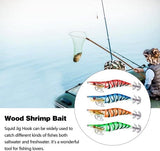 Darrahopens Outdoor Recreation > Fishing > Fishing Tackle Shrimp Lure Box - 4-Pack - Glowing Shrimp Lure - Squid and Shrimp Lure - Night Fishing - Shrimp Lure - Fluorescent Artificial Fish Lure - Super Realistic