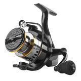 Darrahopens Outdoor Recreation > Fishing > Fishing Tackle Spinning Reel Fishing Reel, Metal Spool, Metal Handle, 5.2:1 Gear Ratio, 10KG Drag, Smooth and Sensitive Line Output, Left/Right Hand Interchangeable, Rotating Fishing Reel, Suitable for Freshwater and Saltwater(HE6000)