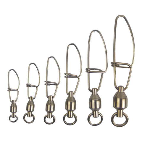 Darrahopens Outdoor Recreation > Fishing > Fishing Tackle Swimerz HD Ball Bearing Swivels with Crosslock Snap, Size 7, 10 pack