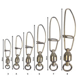 Darrahopens Outdoor Recreation > Fishing > Fishing Tackle Swimerz HD Ball Bearing Swivels with Crosslock Snap, Size 7, 10 pack