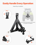 Darrahopens Outdoor Recreation > Fishing > Fishing Tackle VEVOR 3 Point Trailer Hitch 2 in Receiver, 3pt Quick Hitch Attachment with 3 Trailer Balls, Tractor Tow Drawbar Adapter, Compatible with Kubota, Mahindra, Ford, Yanmar, John Deere, Massey Ferguson