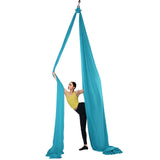 Darrahopens Outdoor Recreation > Fishing > Fishing Tackle VEVOR Aerial Silk & Yoga Swing, 10 m Length, Aerial Yoga Hammock Kit with 100gsm Nylon Fabric, Full Rigging Hardware & Easy Set-up Guide, Antigravity Flying for All Levels Fitness Bodybuilding, Blue
