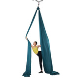 Darrahopens Outdoor Recreation > Fishing > Fishing Tackle VEVOR Aerial Silk & Yoga Swing, 8 m Length, Aerial Yoga Hammock Kit with 100gsm Nylon Fabric, Full Rigging Hardware & Easy Set-up Guide, Antigravity Flying for All Levels Fitness Bodybuilding, Green