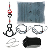 Darrahopens Outdoor Recreation > Fishing > Fishing Tackle VEVOR Aerial Silk & Yoga Swing, 8 m Length, Aerial Yoga Hammock Kit with 100gsm Nylon Fabric, Full Rigging Hardware & Easy Set-up Guide, Antigravity Flying for All Levels Fitness Bodybuilding, Green