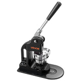 Darrahopens Outdoor Recreation > Fishing > Fishing Tackle VEVOR Button Maker Machine, 58 mm, Pin Maker Machine with 500pcs Button Parts, Circle Cutter, Hex Wrenches and Magic Book, Ergonomic Handle, for DIY Badges, Personalized Pins and Key Chains, Black