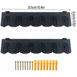 Darrahopens Outdoor Recreation > Fishing > Fishing Tackle Wall Mounted Fishing Rod Holder Display Rack Sturdy Fishing Rod Storage Stand