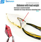 Darrahopens Outdoor Recreation > Fishing > Fishing Tackle ZQKLA Crank Frog Lure 5pcs, 3D Eye Soft Fishing Lures