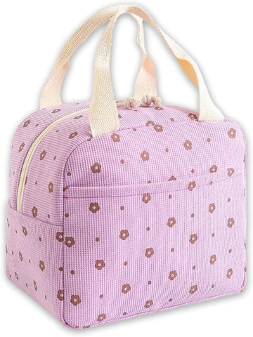 Darrahopens Outdoor Recreation > Iceboxes & Coolers > Cooler bags Cooler Bags - Lunch Bag - Handle Strap - Cooler Bag - Lunch Bag - Insulated Cooler Bag - Picnic Bag - 25.5*21*17cm - Suitable for work, office, travel and picnics（Purple）