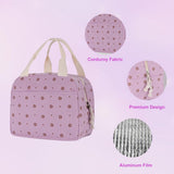 Darrahopens Outdoor Recreation > Iceboxes & Coolers > Cooler bags Cooler Bags - Lunch Bag - Handle Strap - Cooler Bag - Lunch Bag - Insulated Cooler Bag - Picnic Bag - 25.5*21*17cm - Suitable for work, office, travel and picnics（Purple）