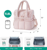Darrahopens Outdoor Recreation > Iceboxes & Coolers > Cooler bags Cooler Bags - Lunch Bag - Handle Strap - Cooler Bag - Lunch Bag - Insulated Cooler Bag - Picnic Bag - Suitable for work, office, travel and picnics（Pink）
