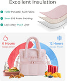 Darrahopens Outdoor Recreation > Iceboxes & Coolers > Cooler bags Cooler Bags - Lunch Bag - Handle Strap - Cooler Bag - Lunch Bag - Insulated Cooler Bag - Picnic Bag - Suitable for work, office, travel and picnics（Pink）