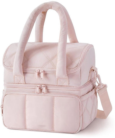 Darrahopens Outdoor Recreation > Iceboxes & Coolers > Cooler bags Cooler Bags - Lunch Bag - Handle Strap - Cooler Bag - Lunch Bag - Insulated Cooler Bag - Picnic Bag - Suitable for work, office, travel and picnics（Pink）