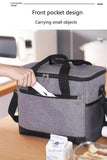 Darrahopens Outdoor Recreation > Iceboxes & Coolers > Cooler bags Large 30L Insulated Cooler Bag - Leakproof Thermal Lunch Tote with Shoulder Strap - Heavy Duty Black Picnic Box for Beach, Camping & Work