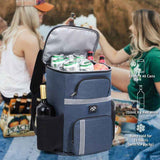 Darrahopens Outdoor Recreation > Iceboxes & Coolers > Cooler bags Outdoor Camping Insulated Cooler Backpack for Picnic Hiking (Black)