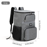 Darrahopens Outdoor Recreation > Iceboxes & Coolers > Cooler bags Outdoor Camping Insulated Cooler Backpack for Picnic Hiking (Grey)