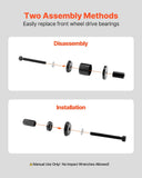 Darrahopens Outdoor Recreation > Iceboxes & Coolers > Cooler bags VEVOR Wheel Bearing Press Kit, 23 PCS FWD Bearing Puller Tools, for Front Wheel Drive Bearing Removal and Installation, Wheel Bearing Tool with Sliding Screw, Bushings, Sleeve Plates, Storage Case