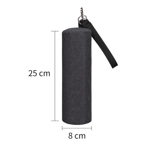 Darrahopens Outdoor Recreation > Picnic > Picnic Baskets Black Insulated Golf Beer Cooler Bag Cylindrical Tube Design with PEVA Lining 25cm Portable Crossbody Shoulder Strap for Australian Golf and BBQs