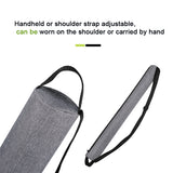 Darrahopens Outdoor Recreation > Picnic > Picnic Baskets Black Insulated Golf Beer Cooler Bag Cylindrical Tube Design with PEVA Lining 25cm Portable Crossbody Shoulder Strap for Australian Golf and BBQs