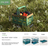 Darrahopens Outdoor Recreation > Picnic > Picnic Baskets Folding picnic basket-Brown with Beige