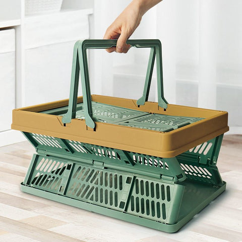 Darrahopens Outdoor Recreation > Picnic > Picnic Baskets Folding picnic basket-Green with Brown