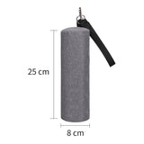 Darrahopens Outdoor Recreation > Picnic > Picnic Baskets Grey Insulated Golf Beer Cooler Bag Cylindrical Tube Design with PEVA Lining 25cm Portable Crossbody Shoulder Strap for Australian Golf and BBQs