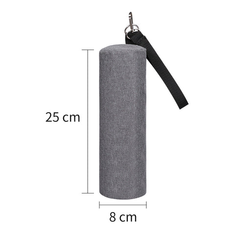 Darrahopens Outdoor Recreation > Picnic > Picnic Baskets Grey Insulated Golf Beer Cooler Bag Cylindrical Tube Design with PEVA Lining 25cm Portable Crossbody Shoulder Strap for Australian Golf and BBQs