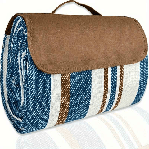 Darrahopens Outdoor Recreation > Picnic > Picnic Blankets Double-layer Nylon Picnic Mat High-density Waterproof Base + Nylon Padding Lightweight Foldable with Carry Handle Machine Washable & Easy Care  Ideal for Beach Camping Park Outdoor Picnics(200*200CM)