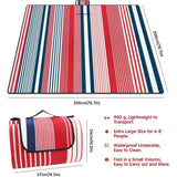 Darrahopens Outdoor Recreation > Picnic > Picnic Blankets Picnic Mat 200 X 200 Cm, Waterproof Picnic Blanket For Beach And Garden, Large Picnic Tablecloth For Family (4-6 People)