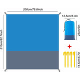 Darrahopens Outdoor Recreation > Picnic > Picnic Blankets Sandproof Beach Blanket Waterproof Beach Mat 210 X 200 Cm 4 Fixing Corners Beach Mat For Beach Travel Camping Hiking