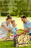 Darrahopens Outdoor Recreation > Picnic > Picnic Blankets Waterproof Foldable Picnic Blanket with Green Mood Print - 200x200cm
