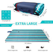 Darrahopens Outdoor Recreation > Picnic > Picnic Blankets Waterproof Picnic Blanket 200 X 200Cm - Outdoor Picnic Blanket - Insulated Fleece Picnic Mat - Large Picnic Blanket