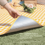 Darrahopens Outdoor Recreation > Picnic > Picnic Blankets Yellow Lightweight Thickened Picnic Mat – Waterproof Outdoor Camping Ground Sheet for Hiking, Parks and Picnics(1.5*2M）