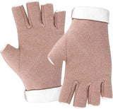 Darrahopens Outdoor Recreation > Snow Sports > Skiing & Accessories A pair of fingerless insulated gloves - One size fits all - Warm and protective - Cozy and comfortable - Winter outdoor wear - Suitable for eating, typing, writing and turning pages - Pink