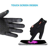Darrahopens Outdoor Recreation > Snow Sports > Skiing & Accessories Black Winter Windproof Waterproof Thermal Touch Gloves for Men and Women, Anti-Slip Rubber Palm, Zipper Closure for Easy Wear, Size L for Outdoor Sports In Australia - Darrahopens