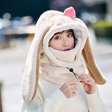 Darrahopens Outdoor Recreation > Snow Sports > Skiing & Accessories Cartoon Rabbit Ear Thermal Hat: Three-in-One Design, Cute and Warm, Perfect for Cycling and Skiing, Adorable All Winter Long!/white In Australia - Darrahopens