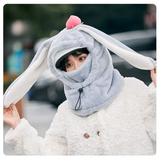 Darrahopens Outdoor Recreation > Snow Sports > Skiing & Accessories Cartoon Rabbit Ear Thermal Hat: Three-in-One Design, Cute and Warm, Perfect for Cycling and Skiing, Adorable All Winter Long!/white In Australia - Darrahopens