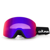 Darrahopens Outdoor Recreation > Snow Sports > Skiing & Accessories Cylindrical Snow Goggles with Anti-Fog Dual-Layer PC Lens, Impact-Resistant TPU Frame, and Adjustable Silicone-Grip Strap for Skiing, Snowboarding, and Mountaineering in Sunny Conditions (Pink)