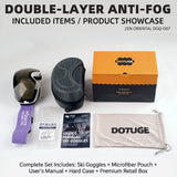 Darrahopens Outdoor Recreation > Snow Sports > Skiing & Accessories DOTUGE DGQ-D07 Magnetic Flip Ski Goggles with REVO Coated Dual-Layer Anti-Fog Spherical Lens, UV400 Protection, OTG Design, and Wide Field of View for Snow Sports (F) In Australia - Darrahopens