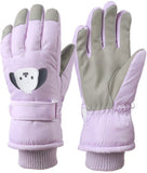 Darrahopens Outdoor Recreation > Snow Sports > Skiing & Accessories Gloves - Children's Gloves - Children's Ski Gloves - Touchscreen Gloves - Windproof - Warm - Suitable for children from 8 to 14 years in winter - Purple